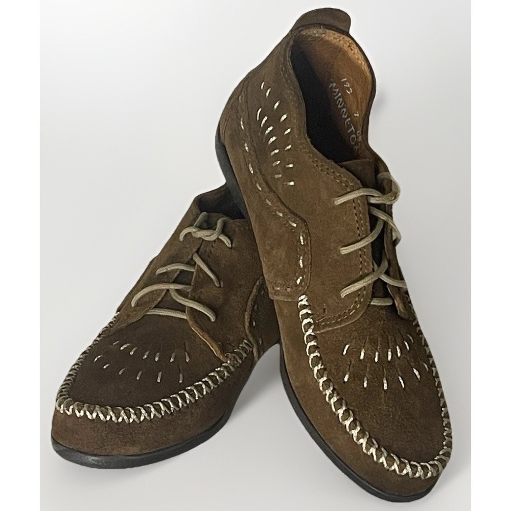 Vintage Minnetonka Suede Ankle Boots – Women's Size‎ 7